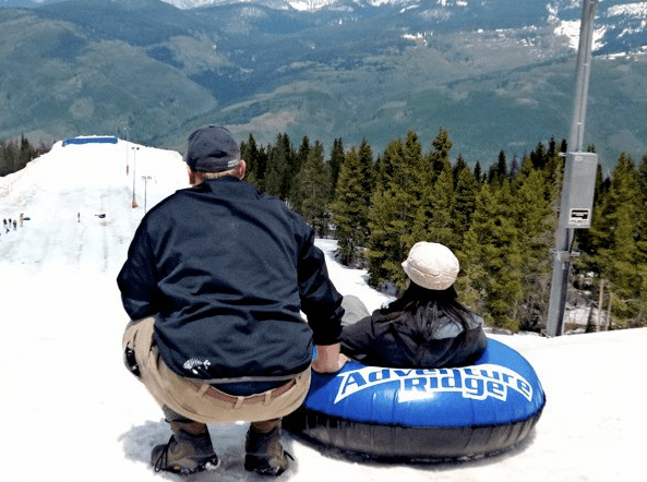 Lista para deslizarse por la nieve! Fotografía: Andrea Arzaba