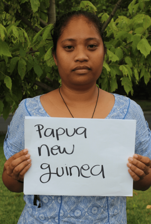 Arianne, a young activist from Papua New Guinea. Picture: Andrea Arzaba