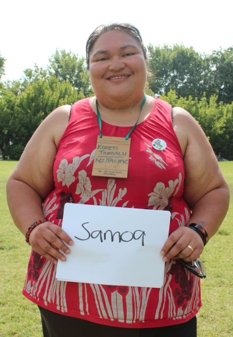 Koreti, a Climate Change activist with Samoan heritage. Picture: Andrea Arzaba